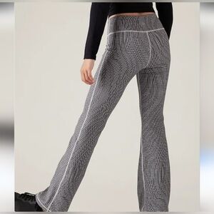 Athleta Girl High Rise Chit Chat Flare Pants – Houndstooth Checkered Size 14 NWT